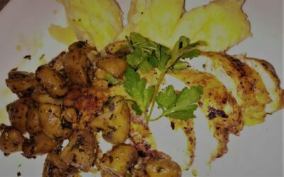 Chicken Fillet, Mushrooms & Potatoes