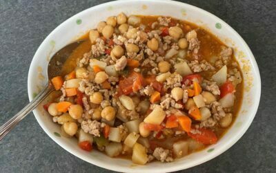 Ground Pork with Garbanzo Beans