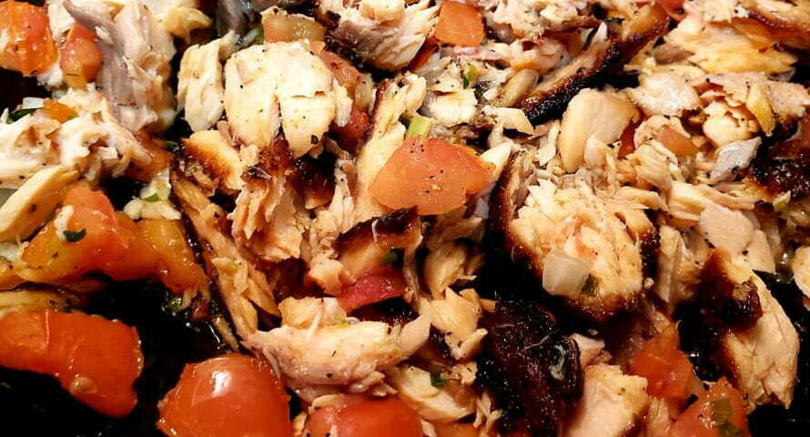 Tomato Fried Salmon, Ginisang Pritong Salmon