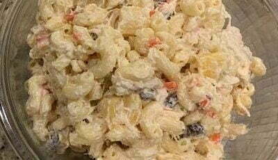 Filipino Macaroni Salad with Raisins