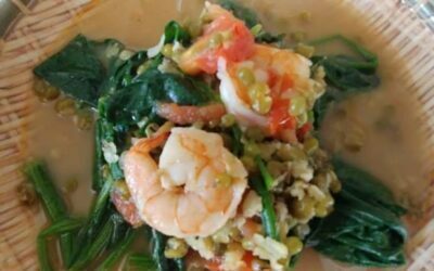 Sautéed Mung Bean in Shrimps, Ginisang Munggo sa Hipon