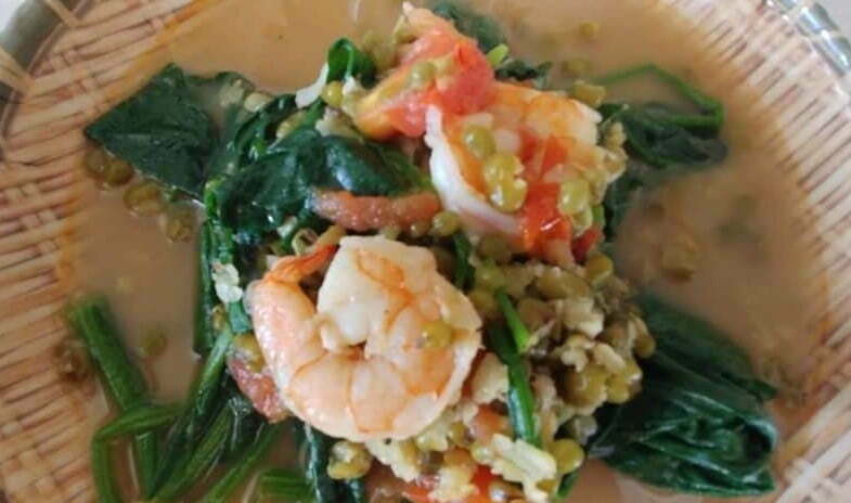 Sautéed Mung Bean in Shrimps, Ginisang Munggo sa Hipon