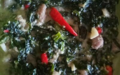 Ginataang Mustasa, Mustard Leaves in Coconut Milk