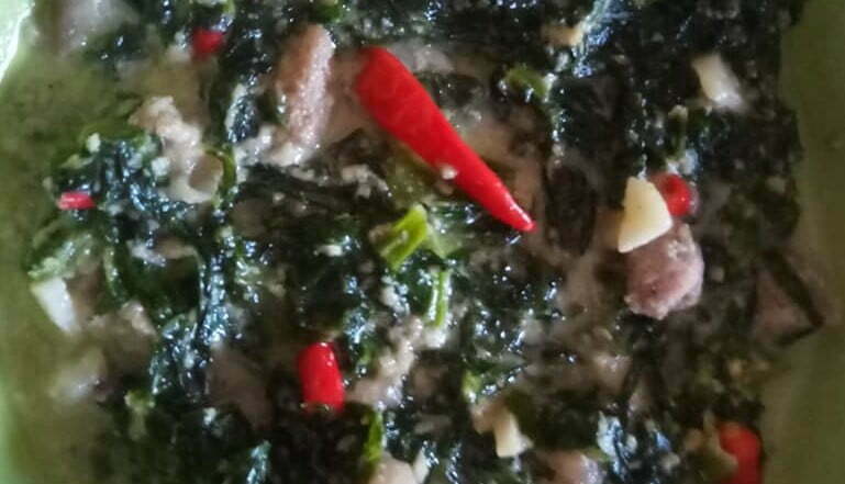 Ginataang Mustasa, Mustard Leaves in Coconut Milk