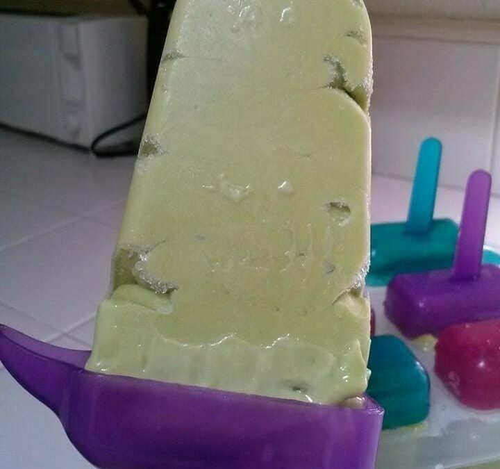 Avocado Popsicle with a Twist, Iced Candy