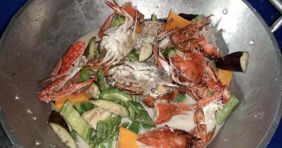 Ginataang Alimasag sa Pakbet, Crabs in Coconut Milk