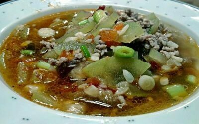 Ginsang Upo sa Giniling, Sauteed Bottle Gourd in Ground Pork
