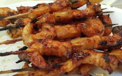 Succulent Barbecued Shrimp Skewers, Inihaw na Hipon