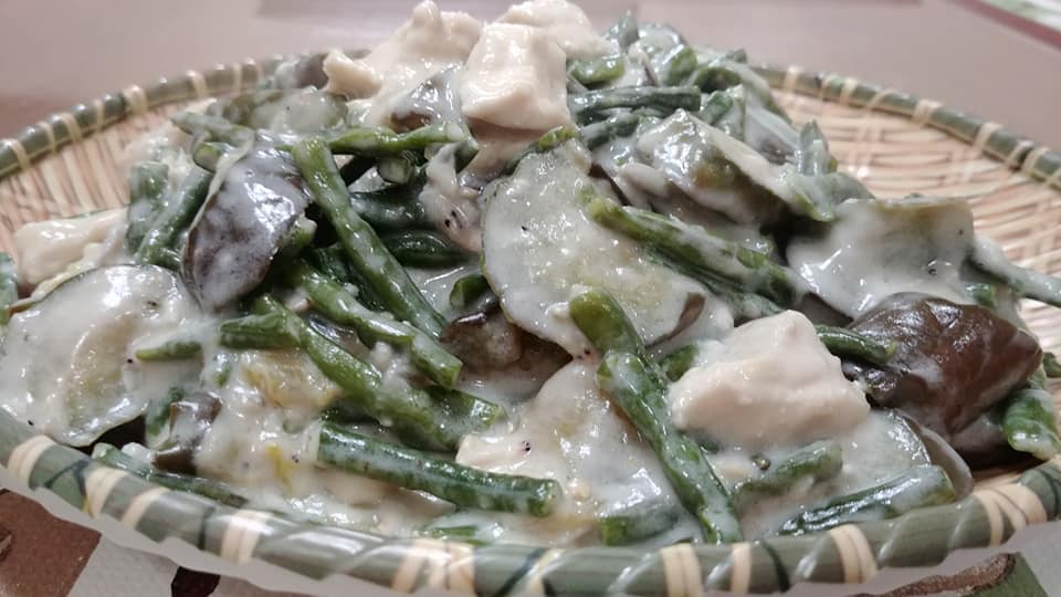 Ginataang Sitaw at Talong, Coconut String Beans & Eggplant