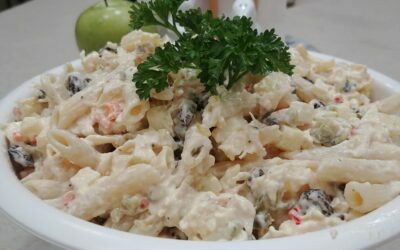 Penne Pasta Salad using Rotisserie Chicken