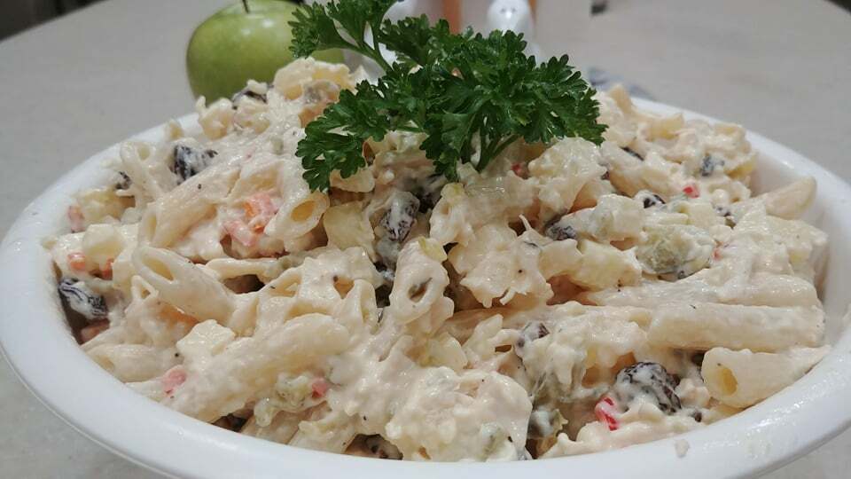 Penne Pasta Salad using Rotisserie Chicken