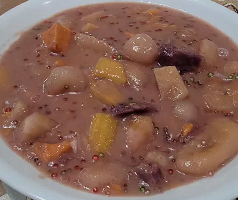 Ginataan with Cassava Bilo-Bilo Recipe